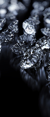 Verduisterend rolgordijn voor raam met diamanten en schittering