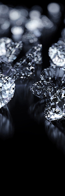 Verduisterend rolgordijn voor raam met diamanten en schittering