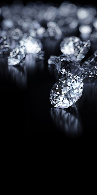 Verduisterend rolgordijn voor raam met diamanten en schittering