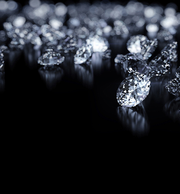 Verduisterend rolgordijn voor raam met diamanten en schittering
