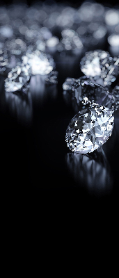 Verduisterend rolgordijn voor raam met diamanten en schittering