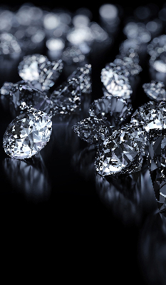 Verduisterend rolgordijn voor raam met diamanten en schittering