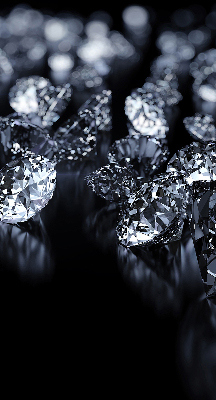 Verduisterend rolgordijn voor raam met diamanten en schittering