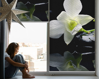 Verduisterend binnengordijn met orchideeën en elegante print
