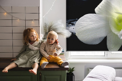 Verduisterend binnengordijn met orchideeën en elegante print