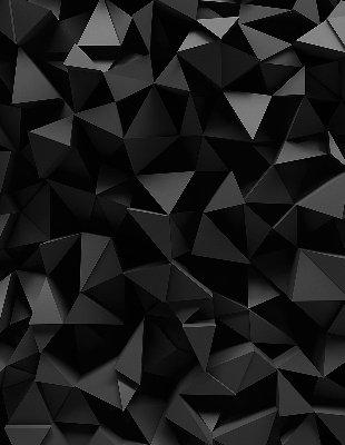 Verduisterend binnengordijn in het zwart in origamistijl