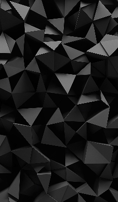 Verduisterend binnengordijn in het zwart in origamistijl