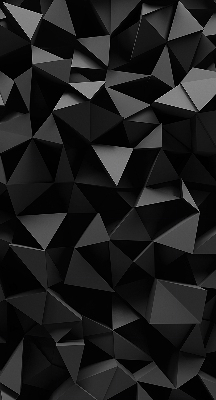 Verduisterend binnengordijn in het zwart in origamistijl