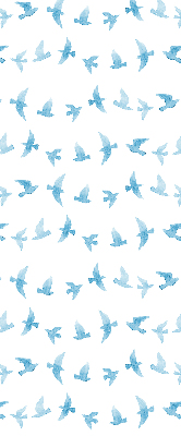 Verduisterend binnengordijn met blauwe vogels