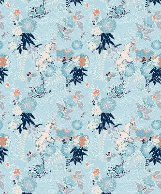 Verduisterend rolgordijn voor raam in blauwe natuur