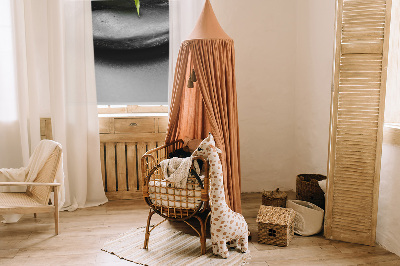 Verduisterend binnengordijn met orchidee op stenen
