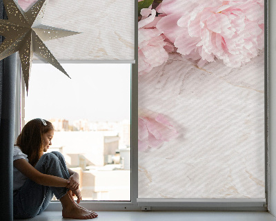 Verduisterend rolgordijn voor balkondeur bloemen