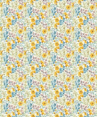 Verduisterend stoffen rolgordijn bloemen