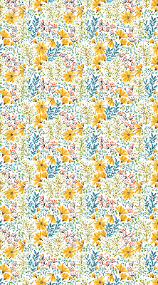 Verduisterend stoffen rolgordijn bloemen