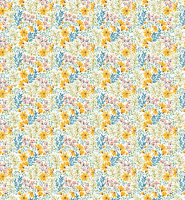 Verduisterend stoffen rolgordijn bloemen