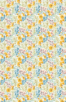 Verduisterend stoffen rolgordijn bloemen