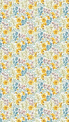 Verduisterend stoffen rolgordijn bloemen