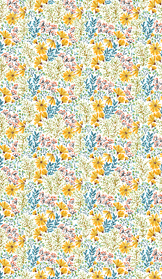 Verduisterend stoffen rolgordijn bloemen