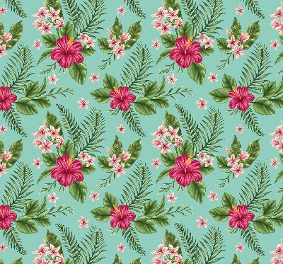 Verduisterend stoffen rolgordijn exotische planten