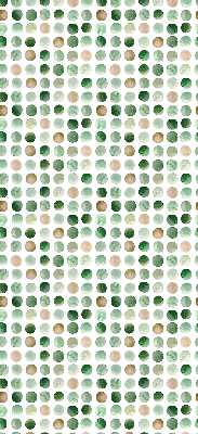 Verduisterend raamrolgordijn voor binnen in groene cirkels