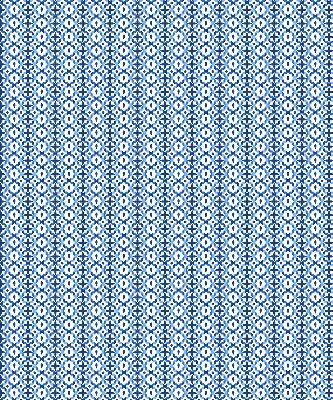 Binnenshuis verduisterend rolgordijn in blauwe vormen