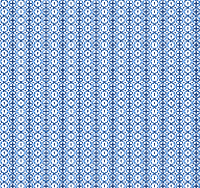 Binnenshuis verduisterend rolgordijn in blauwe vormen