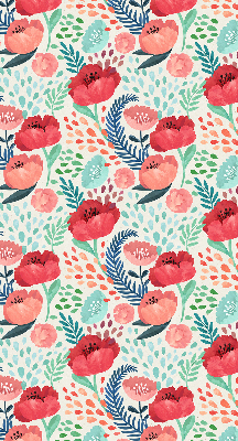 Verduisterend stoffen rolgordijn papaver