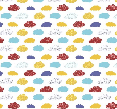 Verduisterend rolgordijn voor raam met kleurrijke wolken