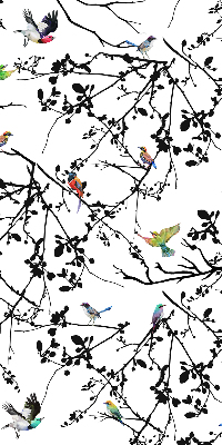 Verduisterend raamrolgordijn voor binnen met vogels op de takken