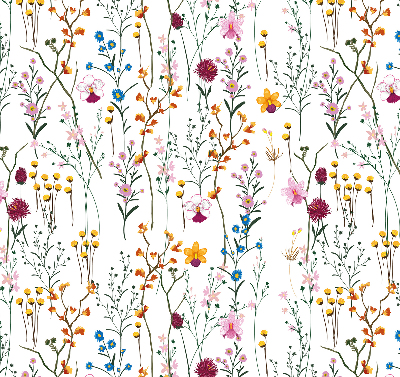 Verduisterend binnengordijn met kleurrijke bloemen