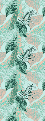 Verduisterend rolgordijn voor balkondeur met tropische bladeren