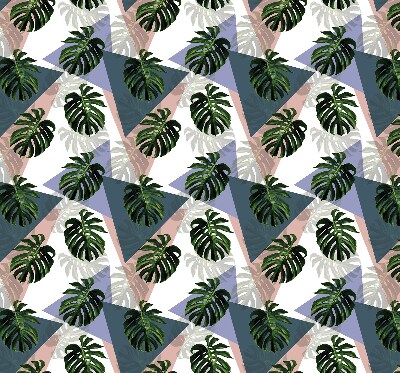 Binnenshuis verduisterend rolgordijn de bladeren van de plant