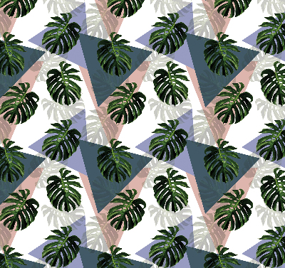 Binnenshuis verduisterend rolgordijn de bladeren van de plant