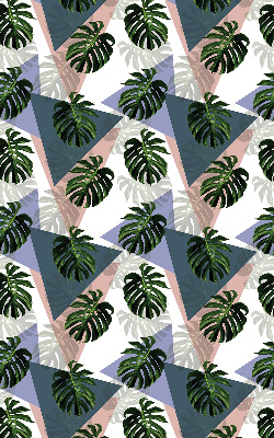 Binnenshuis verduisterend rolgordijn de bladeren van de plant