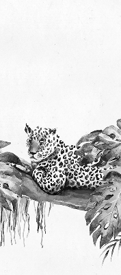 Verduisterend binnengordijn met getekende cheeta's op een tak