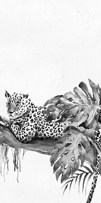 Verduisterend binnengordijn met getekende cheeta's op een tak