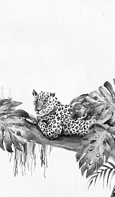 Verduisterend binnengordijn met getekende cheeta's op een tak
