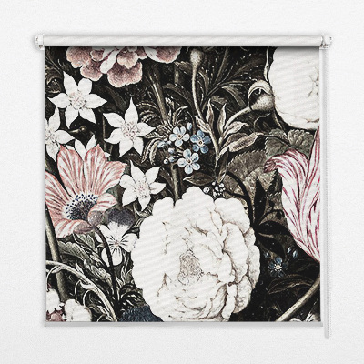 Verduisterend binnengordijn een boeket bloemen