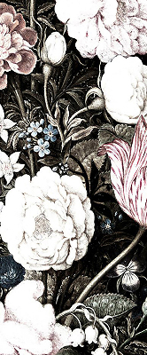 Verduisterend binnengordijn een boeket bloemen