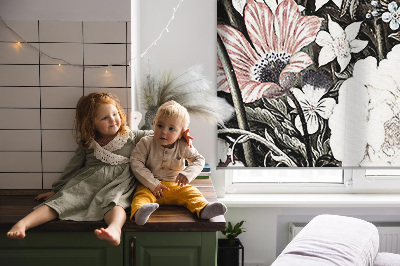 Verduisterend binnengordijn een boeket bloemen