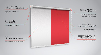 Verduisterend rolgordijn voor balkondeur in de kleur rood