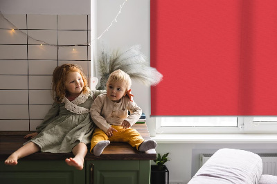 Verduisterend rolgordijn voor balkondeur in de kleur rood