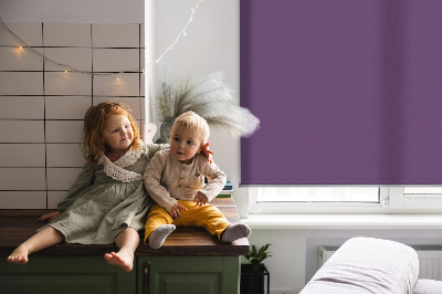 Verduisterend raamrolgordijn voor binnen in de kleur paars