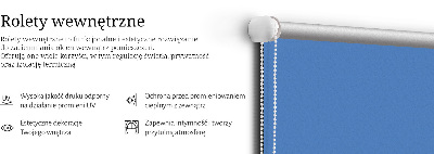 Binnenshuis verduisterend rolgordijn in blauwe kleur