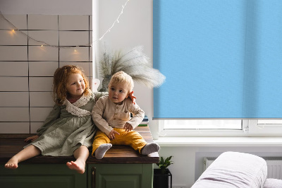 Verduisterend rolgordijn voor balkondeur blauw