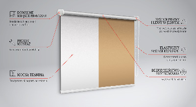 Verduisterend rolgordijn voor raam beige