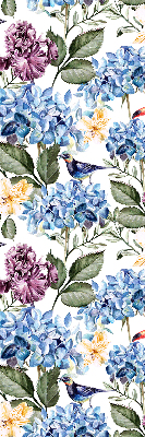 Binnenshuis verduisterend rolgordijn met toekans en bloemenprint