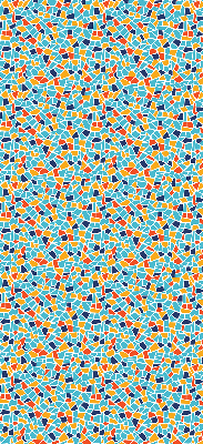 Verduisterend stoffen rolgordijn in de uitvoering Vormen