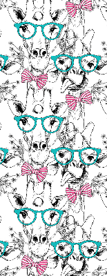 Verduisterend binnengordijn met giraffeprint en bril