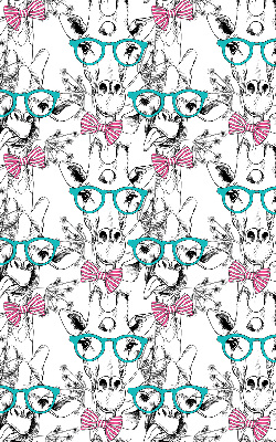 Verduisterend binnengordijn met giraffeprint en bril